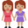 women holding hands, medium skin tone